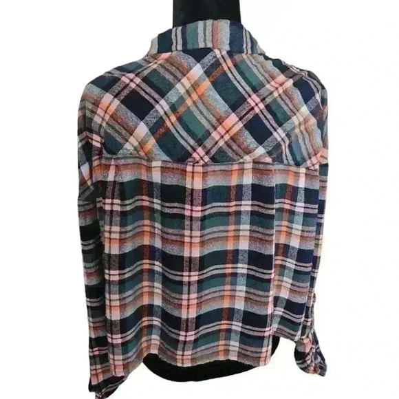 Free People Intimately Free Womens Wrapped In Flannel Cropped Top In Pine L - Picture 4 of 13